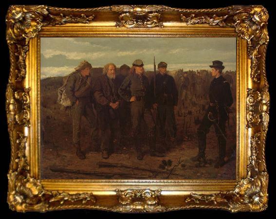 framed  Winslow Homer Prisonniers ramenes du front, ta009-2